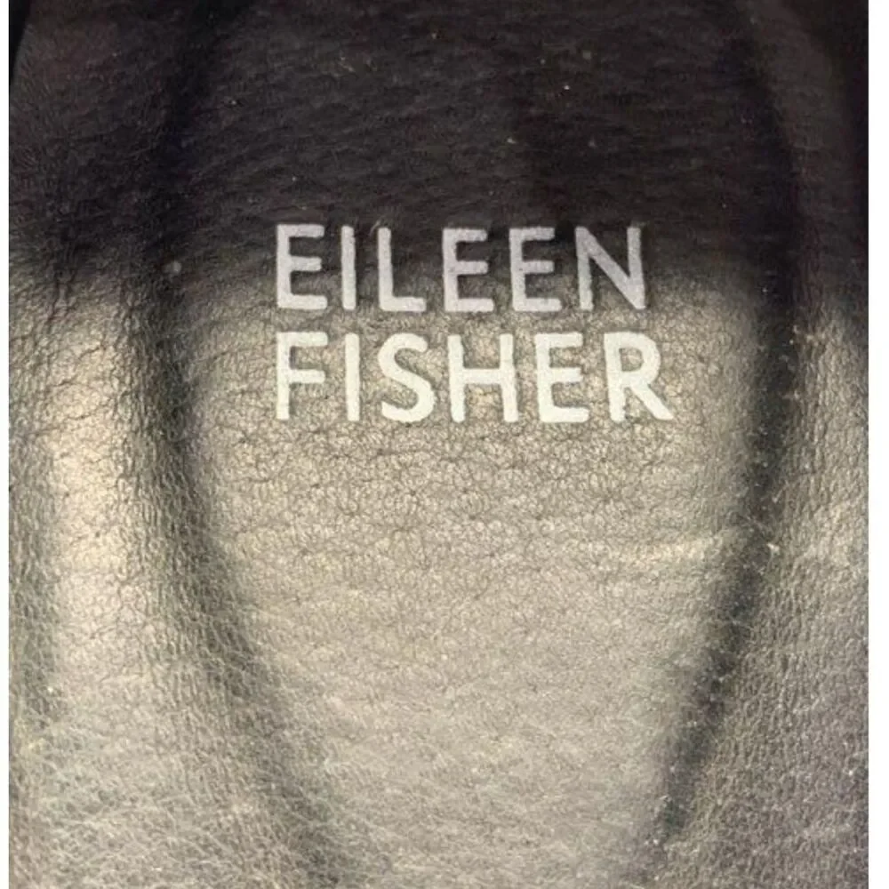 Eileen Fisher Becon Black Suede Platform Pumps - Size 7.5